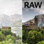 Comparativa entre JPG (izquierda) y RAW procesado (derecha).