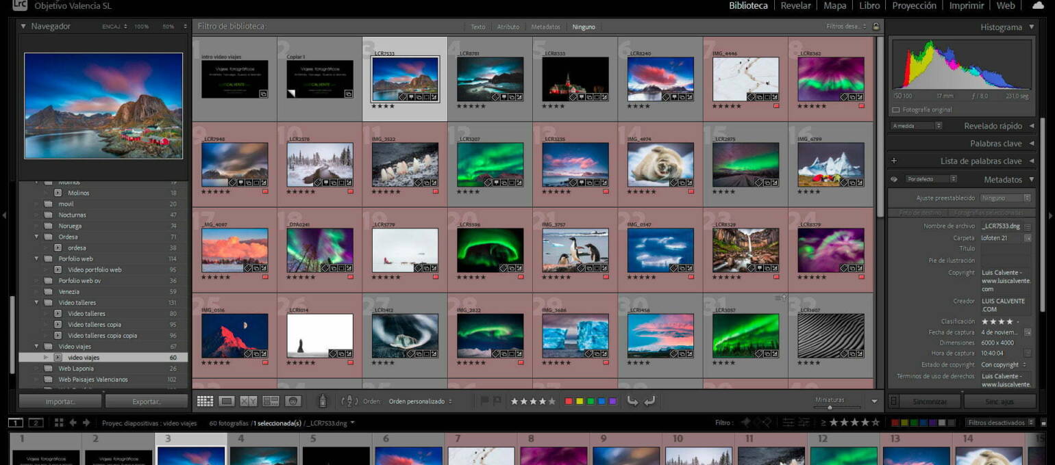 Cómo funciona el catálogo en Adobe Photoshop Lightroom