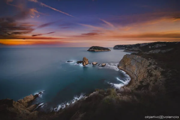 Taller fotográfico de larga exposición y composición en la costa de Jávea